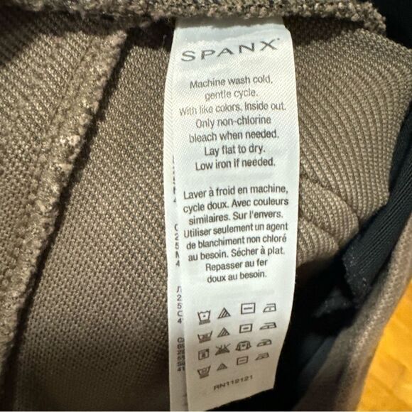 SPANX Earthy Taupe Neutral Jean-ish Jeanish Twill Shaping Legging - Picture 9 of 10